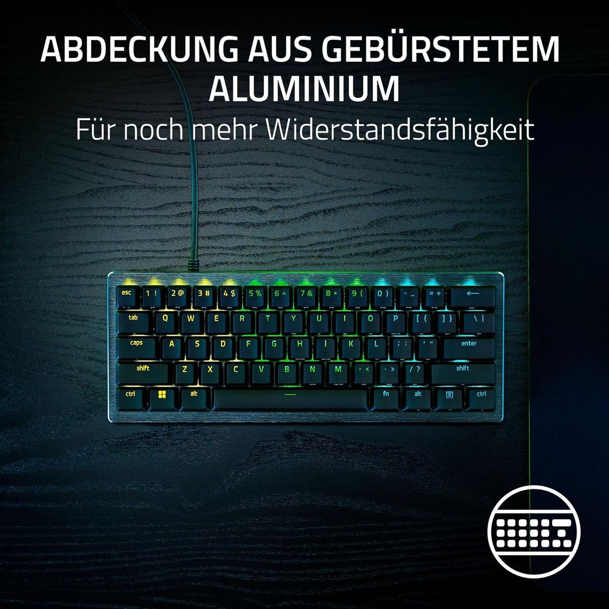 Razer Huntsman V3 Pro Mini USB-C Analog Optical Switches Chroma RGB DEU Layout QWERTZ