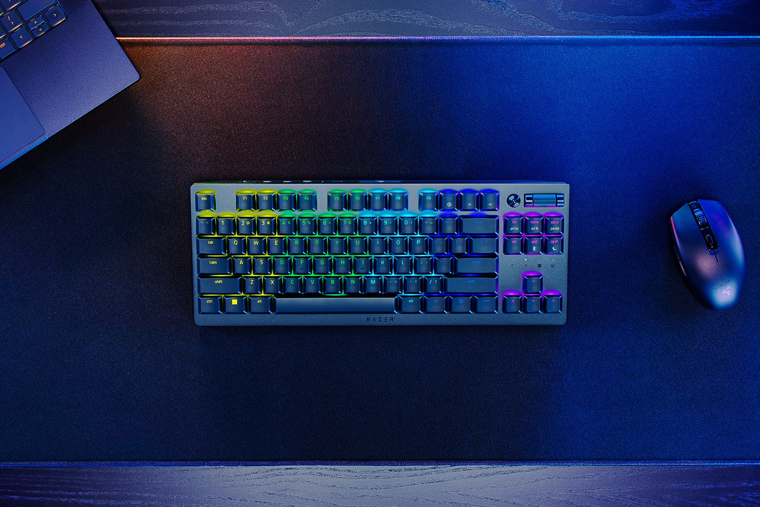 Razer DeathStalker V2 Pro TKL Gaming Keyboard Dual Wireless Optical Red Switches RGB UK-Layout