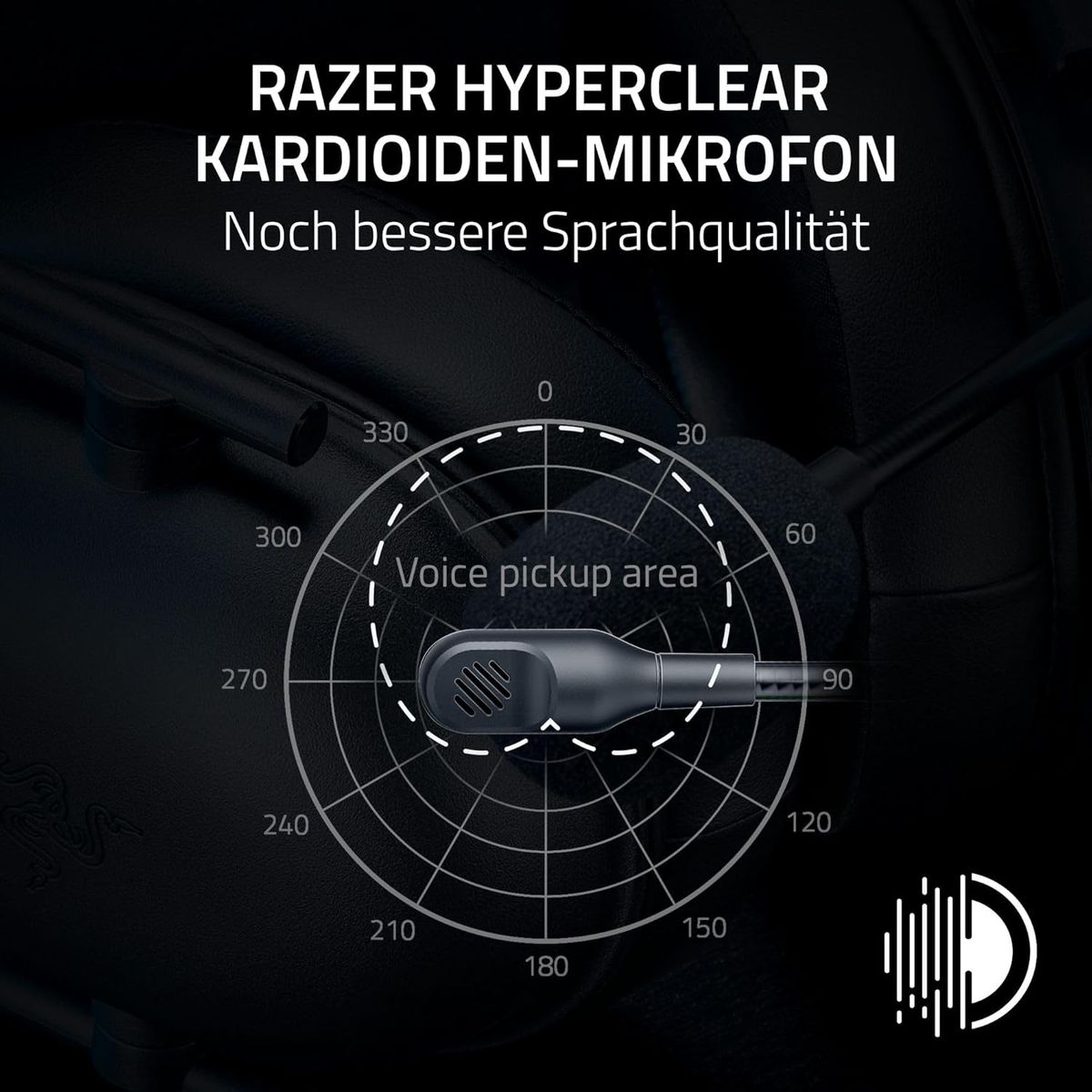 Razer Blackshark V2 X (Playstation) - Kabelgebundenes E-Sport Headset für Playstation Konsole (250g, Nierenmikrofon, 50mm Treiber, Passive Geräuschunterdrückung, 3,5mm Anschluss) Schwarz